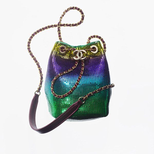 ☆シャネル ショルダーバッグ 偽物★メタリック メッシュ AS2861B06796NF629